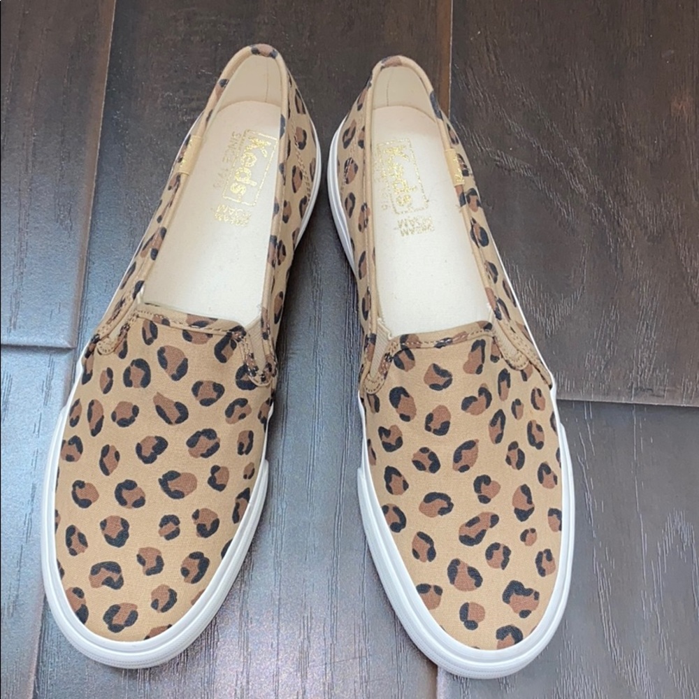 Keds Women's Double Decker Leopard Slip-on